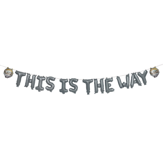 Disney Grogu "This Is The Way" Balloon Banner Kit