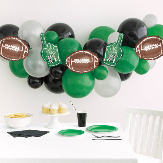 Kickoff Football Latex & Foil Balloon Arch Kit, 26pc