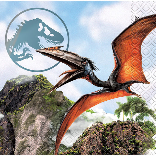 Jurassic World 4 Beverage Napkins, 16ct