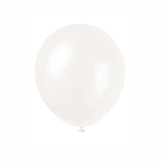 12" Latex Balloons, 72ct - Winter White