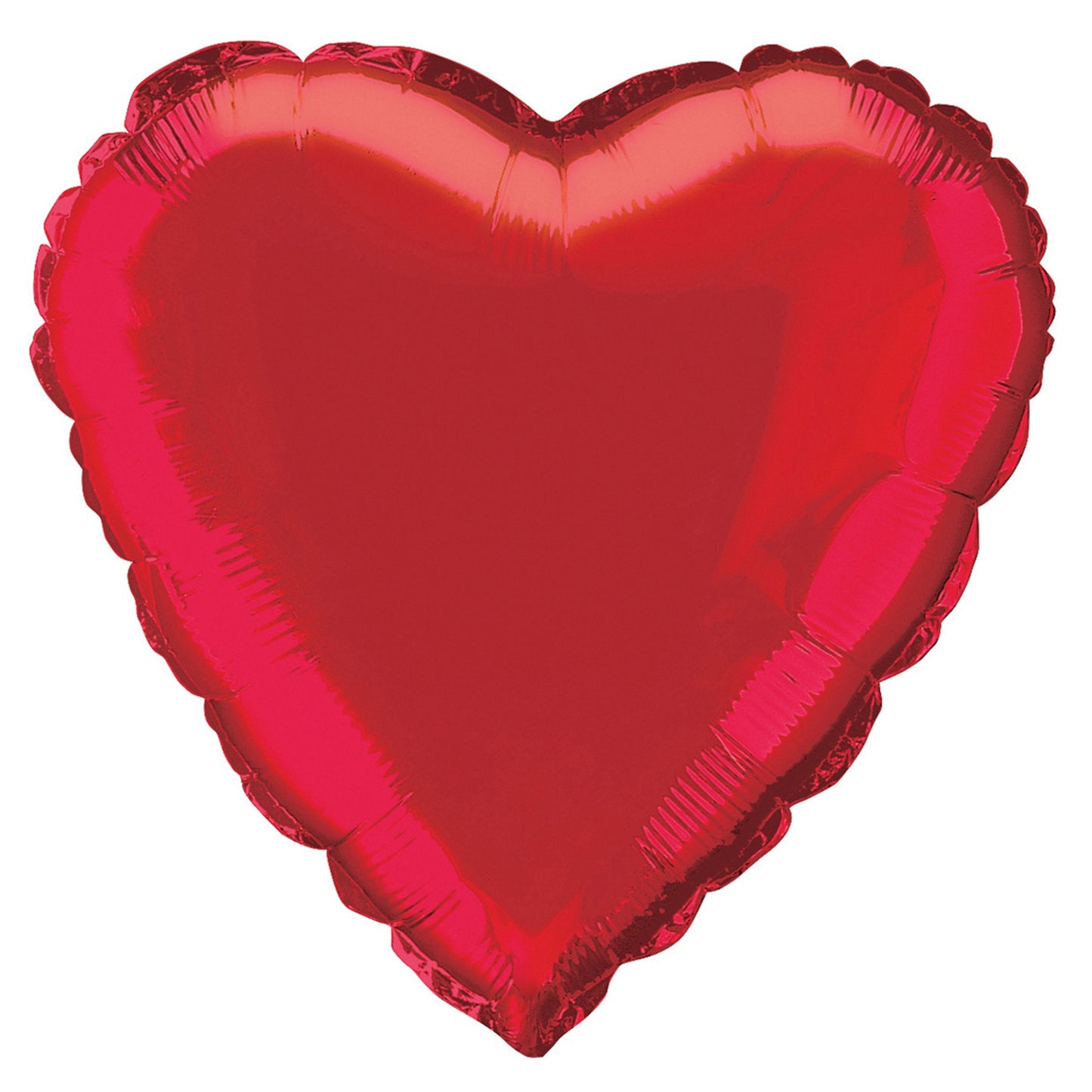 Red Solid Heart Foil Balloon 18", Bulk