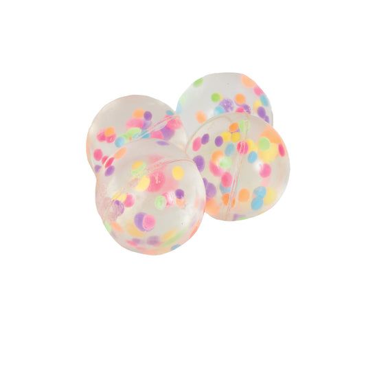 Confetti Filled Bounce Ball Favors, 4ct - Net Bag
