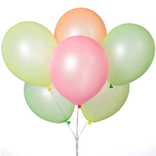 12" Latex Balloons, 10ct - Neon Colors