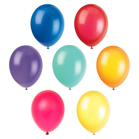 12" Latex Balloons, 10ct - Assorted