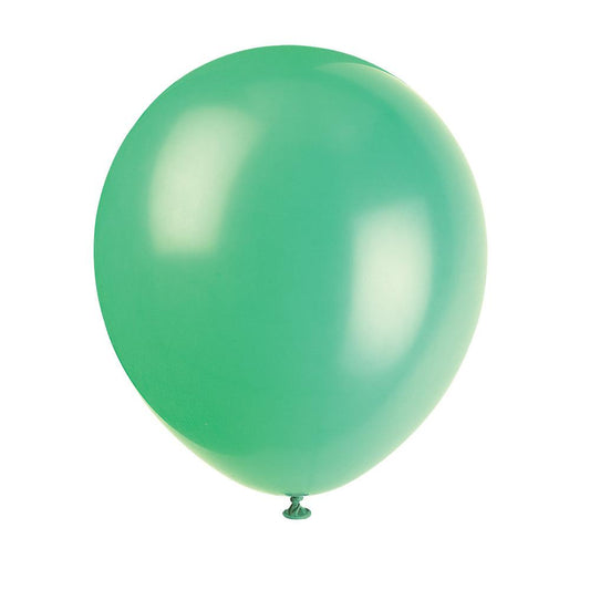 12" Latex Balloons, 10ct - Emerald Green