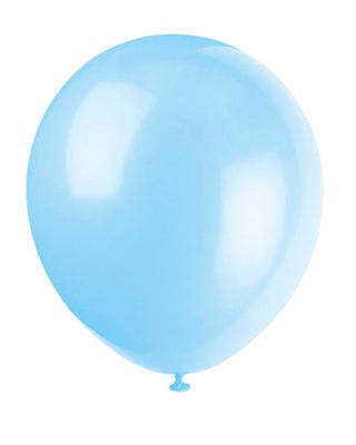 12" Latex Balloons, 10ct - Baby Blue