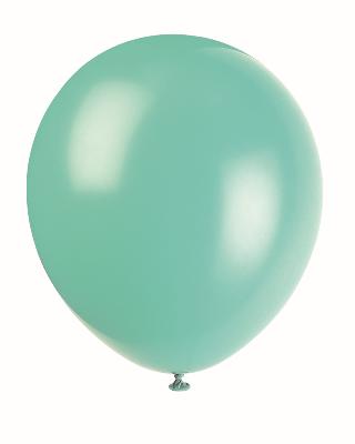 12" Latex Balloons, 10ct - Seafoam Aqua
