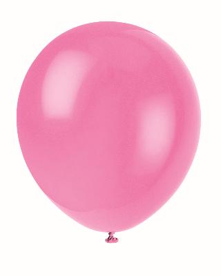 12" Latex Balloons, 10ct - Bubblegum Pink
