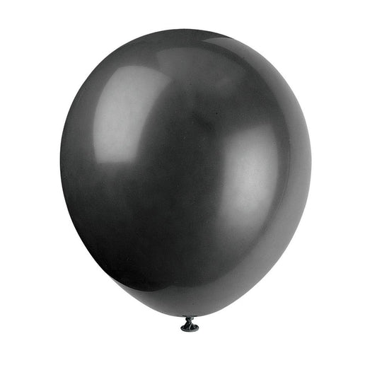 9" Latex Balloons, 20ct - Jet Black