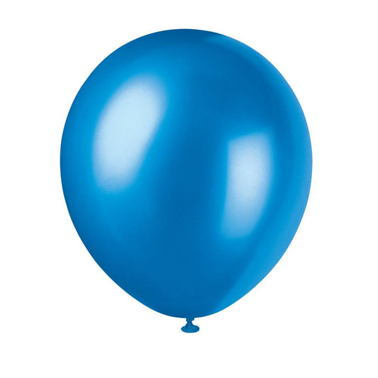 12" Latex Balloons, 8ct - Sapphire Blue