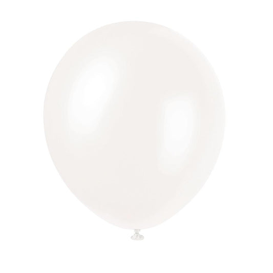 12" Latex Balloons, 8ct - White