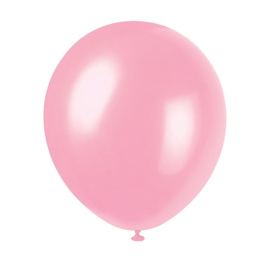 12" Latex Balloons, 8ct - Rose Petal Pink