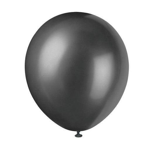12" Latex Balloons, 8ct - Shadow Black