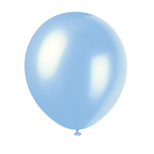 12" Latex Balloons, 8ct - Powder Blue