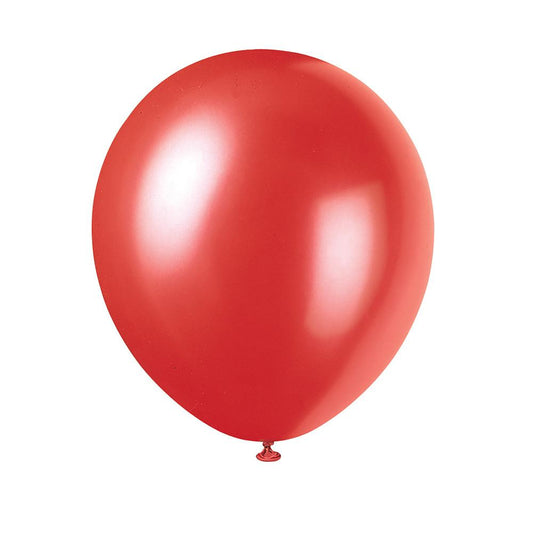12" Latex Balloons, 8ct - Frost Red