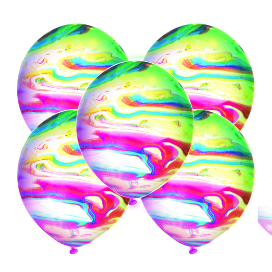 Illooms Marble Light Up Balloons 9", 5ct