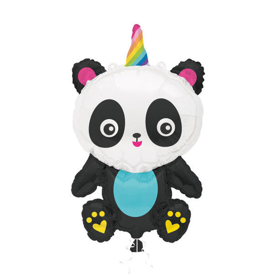 Giant Pandacorn Foil Balloon 29", Packaged
