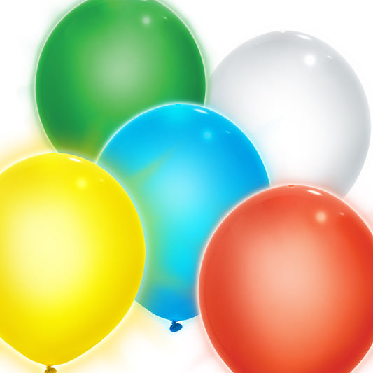 Illooms Assorted Bold Light Up Balloons, 5ct