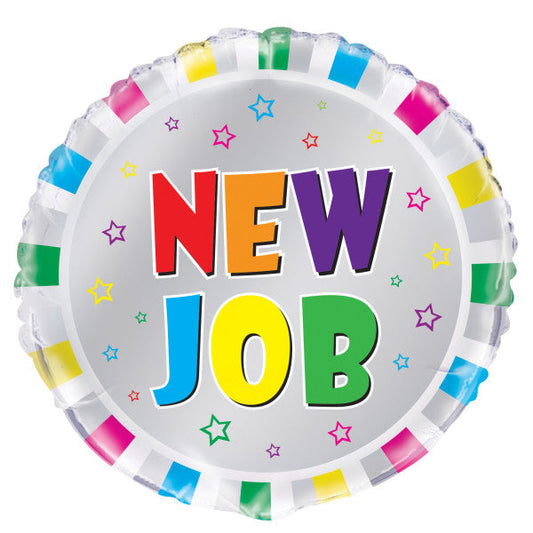 New Job Congratulations Round Foil Balloon 18", Bulk