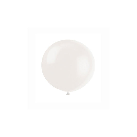 36" Latex Balloons, 6ct - Linen White