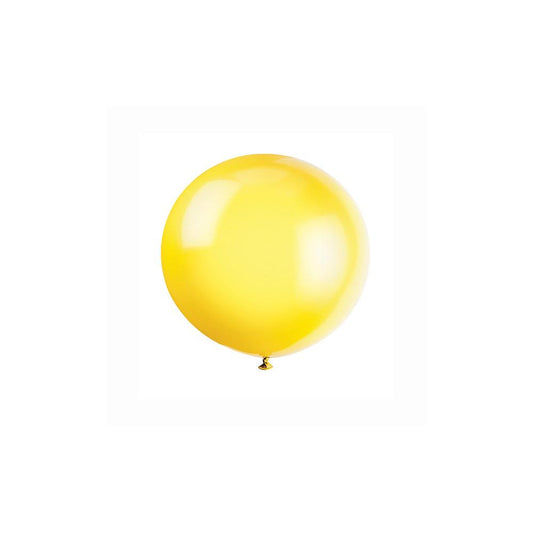36" Latex Balloons, 6ct - Lemon Yellow