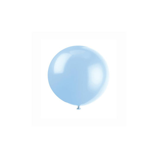 36" Latex Balloons, 6ct - Cool Blue
