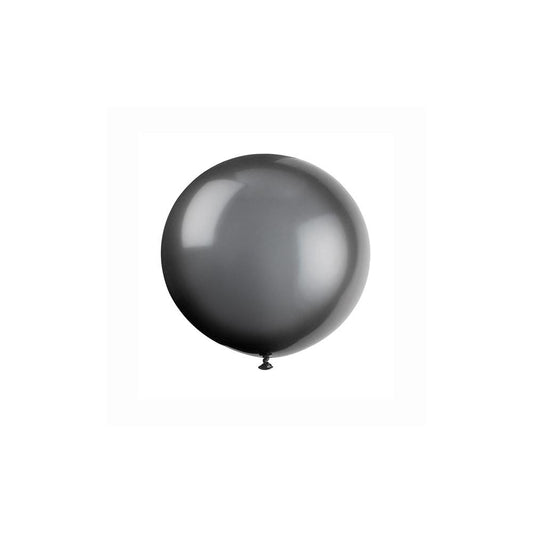36" Latex Balloons, 6ct - Phantom Black