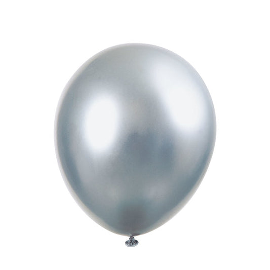 Silver Platinum 11" Latex Balloons, 6ct