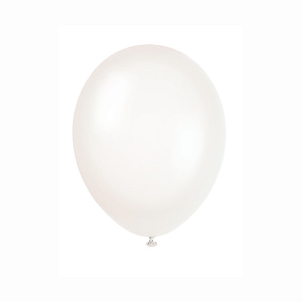 12" Transparent Crystal Premium Latex Balloons, 50ct
