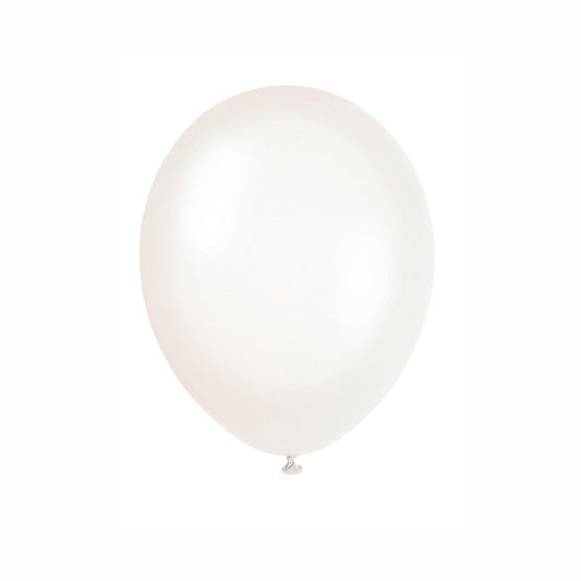 12" Transparent Crystal Premium Latex Balloons, 50ct