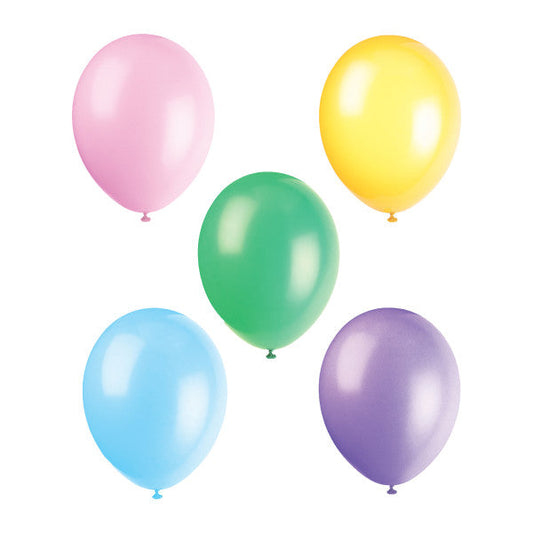 12" Premium Latex Balloons, 50ct - Assorted Pastel