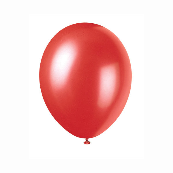12" Latex Balloons, 50ct - Flame Red