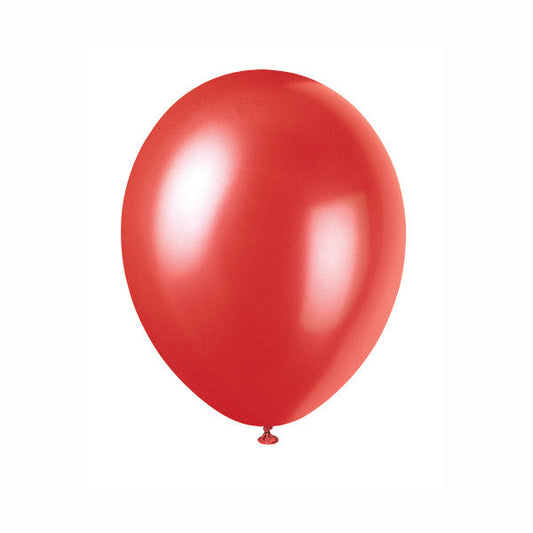 12" Latex Balloons, 50ct - Flame Red
