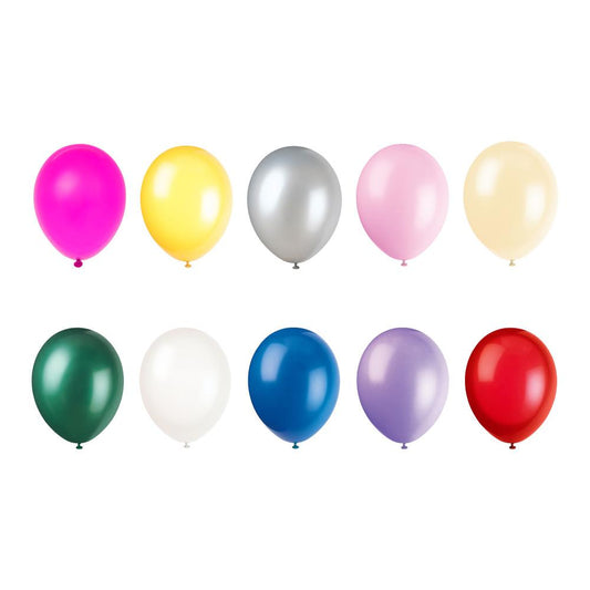 12" Pearlized Latex Balloons, 50ct - Assorted Pastel