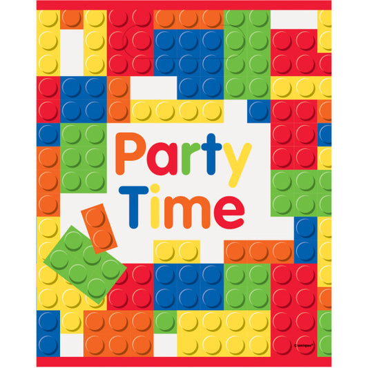 Building Blocks Birthday Loot Bags, 8ct