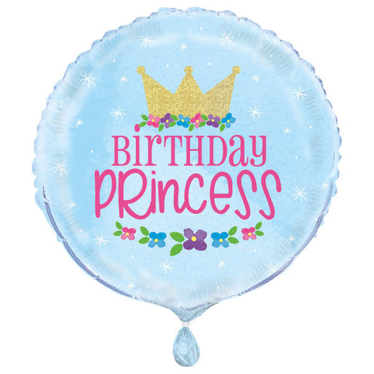 Magical Princess Round Foil Balloon 18", Bulk