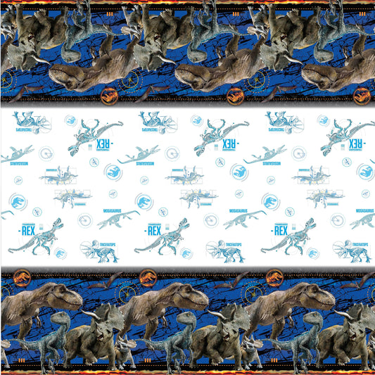Jurassic World 2 Rectangular Plastic Table Cover, 54"x84"