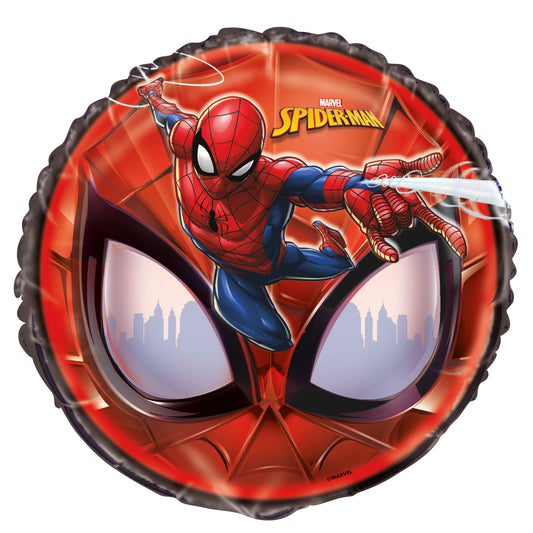 Spider-Man Round Foil Balloon 18", Packaged