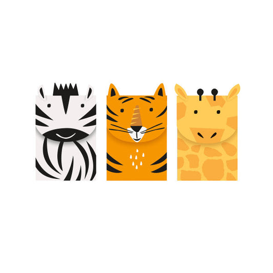 Animal Safari Treat Bag Kit for 3 Guests