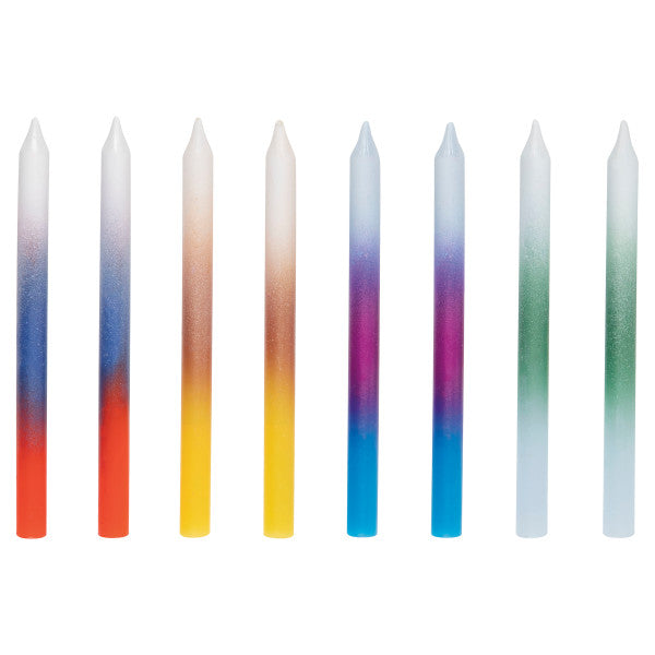 Assorted Ombre Birthday Candles, 8ct