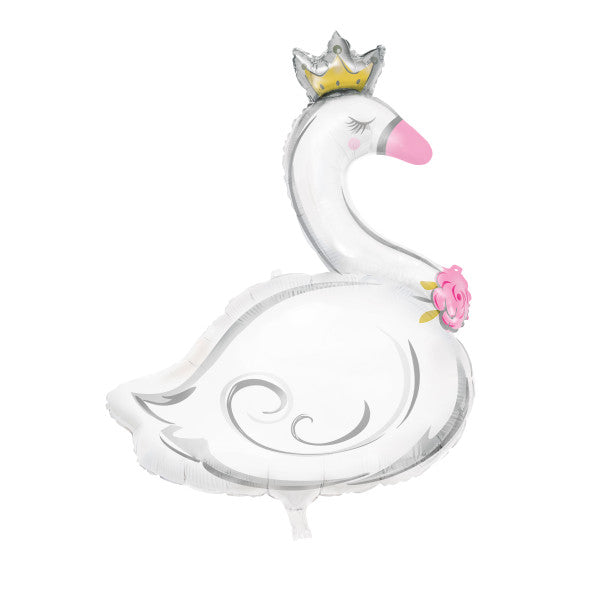 Swan Giant Foil Balloon 42.5", Packaged