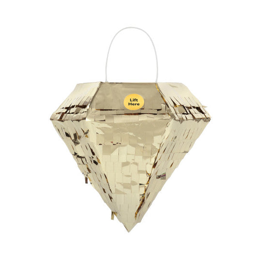 Mini Gold Foil Diamond Pinata Favor Decoration