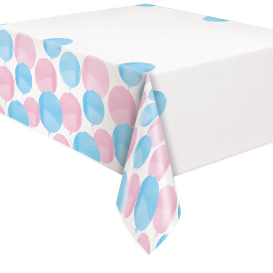 Gender Reveal Party Rectangular Plastic Table Cover, 54" x 84"