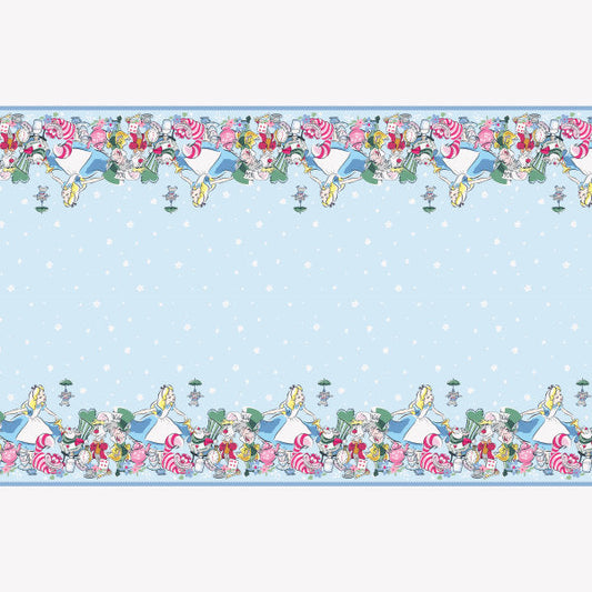 Disney Alice in Wonderland Rectangular Plastic Table Cover, 54"x84"