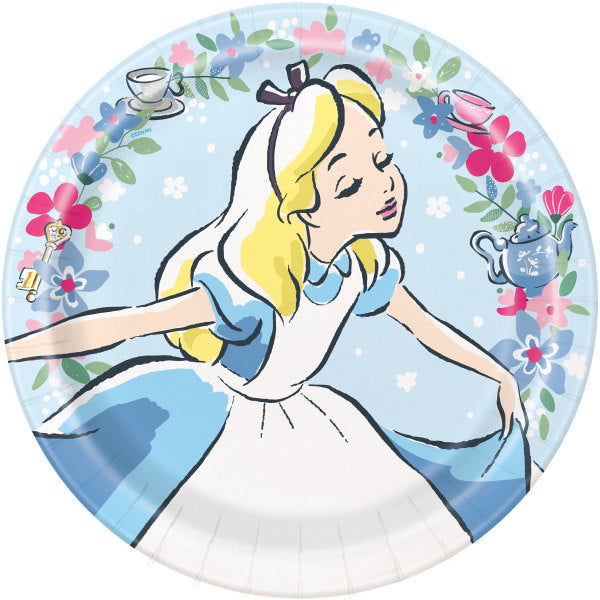 Disney Alice in Wonderland Round 9" Dinner Plates, 8ct