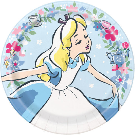 Disney Alice in Wonderland Round 9" Dinner Plates, 8ct