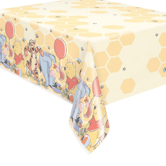 Disney Winnie the Pooh Rectangular Plastic Table Cover, 54" x 84"
