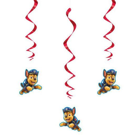 Paw Patrol Hanging Swirl Decorations, 26", 3ct