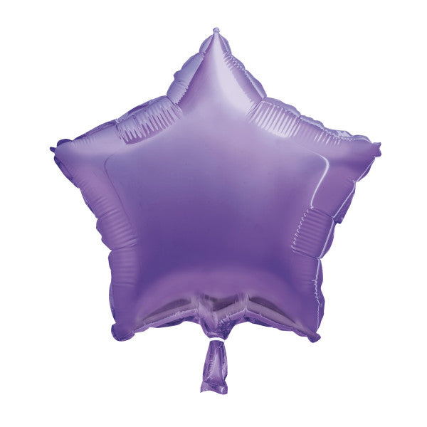 Lavender Solid Star Foil Balloon 18", Packaged