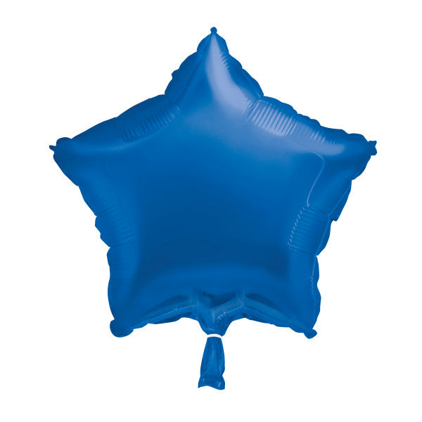 Royal Blue Solid Star Foil Balloon 18", Bulk